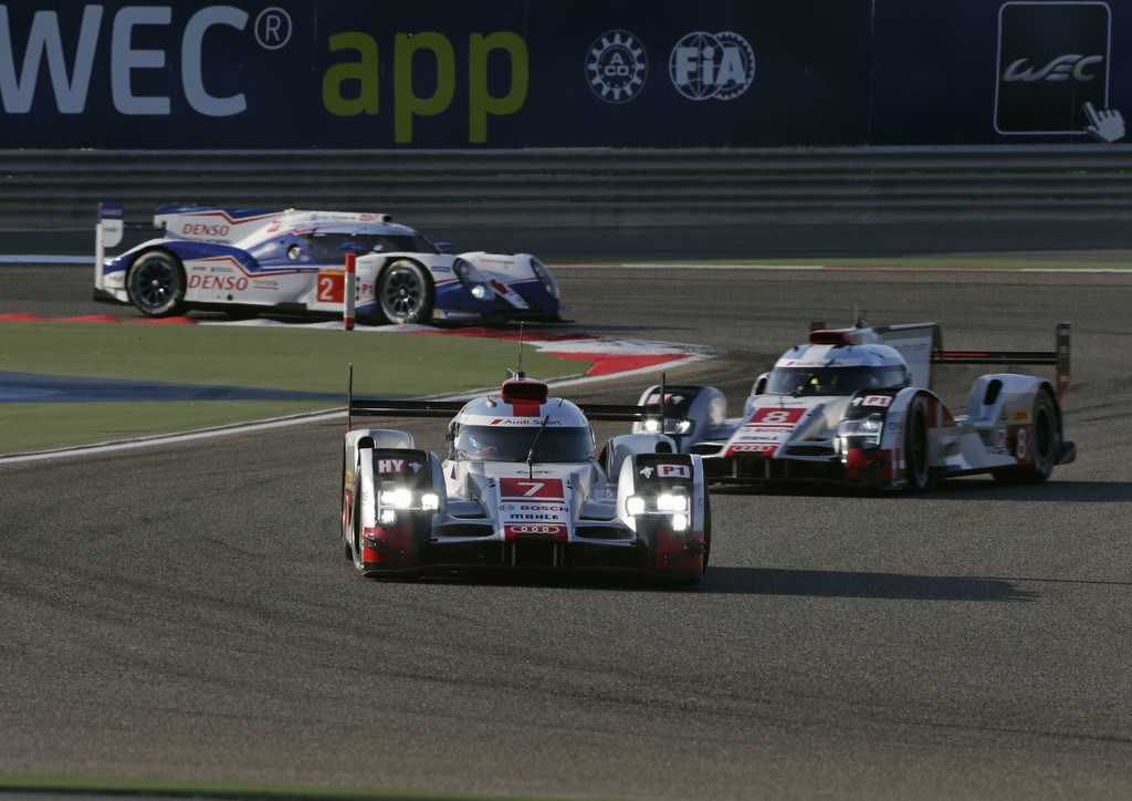 Audi R18 e-tron quattro #7 (Audi Sport Team Joest), Marcel Fässler, André Lotterer, Benoît Tréluyer
(Foto: Audi Communications Motorsport)